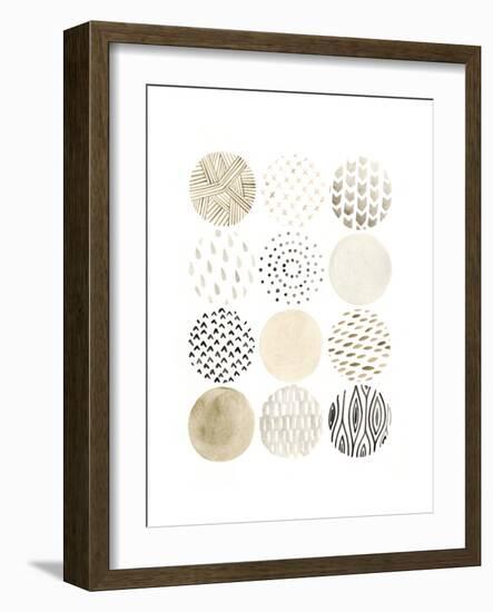 Neutral Pattern Play I-June Vess-Framed Art Print