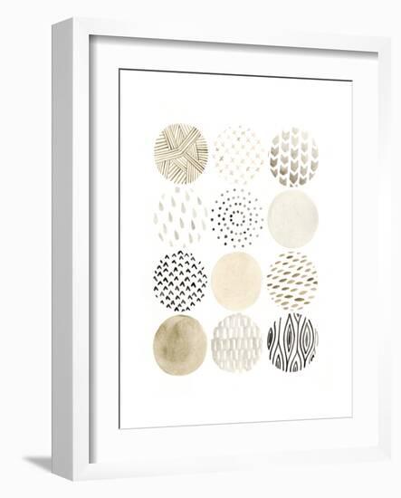 Neutral Pattern Play I-June Vess-Framed Art Print