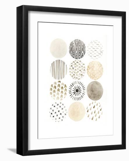 Neutral Pattern Play II-June Vess-Framed Art Print