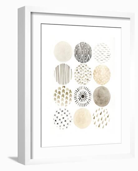 Neutral Pattern Play II-June Vess-Framed Art Print