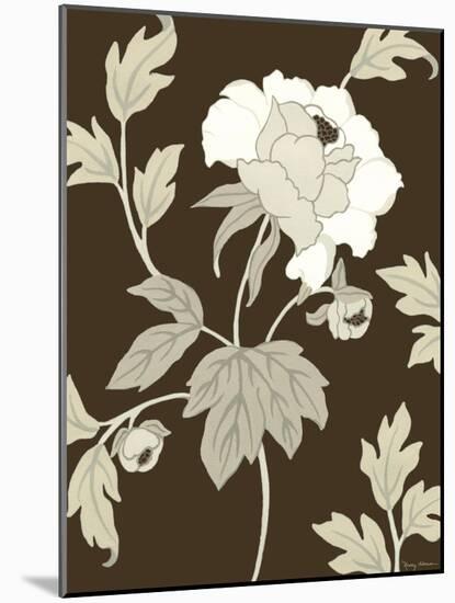 Neutral Peony Elegance II-Nancy Slocum-Mounted Art Print