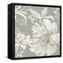 Neutral Peony I-Asia Jensen-Framed Stretched Canvas