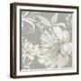 Neutral Peony I-Asia Jensen-Framed Art Print