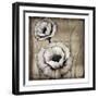 Neutral Poppies II-Tim O'toole-Framed Art Print