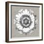 Neutral Rosette Detail V-Vision Studio-Framed Art Print