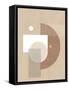 Neutral Semicircles Poster No.1-Elena Ristova-Framed Stretched Canvas