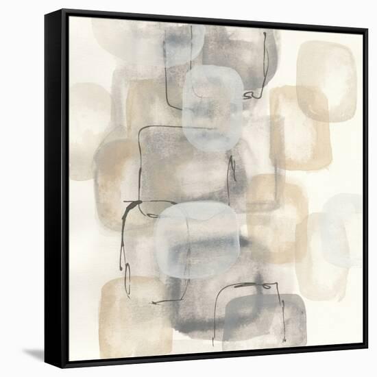 Neutral Stacking I-Chris Paschke-Framed Stretched Canvas