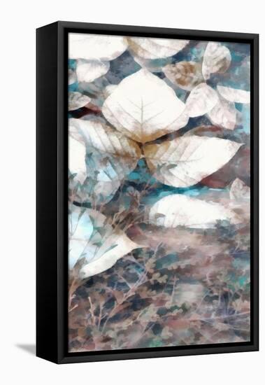 Neutral Summer Leaves V-Alonzo Saunders-Framed Stretched Canvas