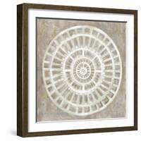 Neutral Textured Medallion Light-Silvia Vassileva-Framed Art Print