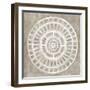 Neutral Textured Medallion Light-Silvia Vassileva-Framed Art Print