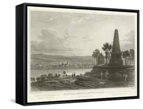 Neuweid and Monument of General La Hoche-William Tombleson-Framed Stretched Canvas