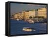 Neva River, Saint Petersburg, Russia-Walter Bibikow-Framed Stretched Canvas