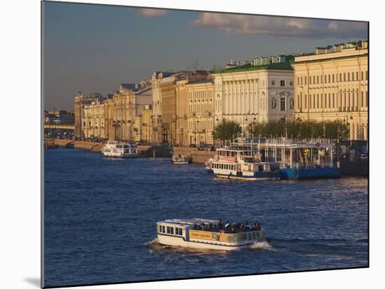 Neva River, Saint Petersburg, Russia-Walter Bibikow-Mounted Photographic Print