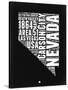 Nevada Black and White Map-NaxArt-Stretched Canvas