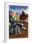 Nevada - Blond Tarantula-Lantern Press-Framed Art Print