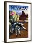 Nevada - Blond Tarantula-Lantern Press-Framed Art Print
