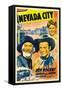 NEVADA CITY, from left: George 'Gabby' Hayes, Roy Rogers, Sally Payne, 1941.-null-Framed Stretched Canvas