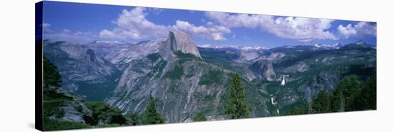 Nevada Fall and Half Dome, Yosemite National Park, California-null-Stretched Canvas