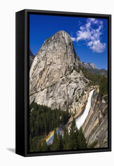 Nevada Fall, Half Dome and Liberty Cap, California, Usa-Russ Bishop-Framed Stretched Canvas