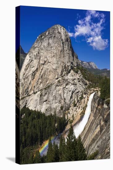 Nevada Fall, Half Dome and Liberty Cap, California, Usa-Russ Bishop-Stretched Canvas