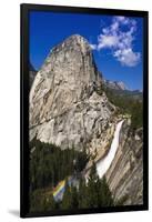 Nevada Fall, Half Dome and Liberty Cap, California, Usa-Russ Bishop-Framed Premium Photographic Print