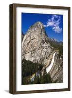 Nevada Fall, Half Dome and Liberty Cap, California, Usa-Russ Bishop-Framed Photographic Print