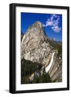 Nevada Fall, Half Dome and Liberty Cap, California, Usa-Russ Bishop-Framed Photographic Print