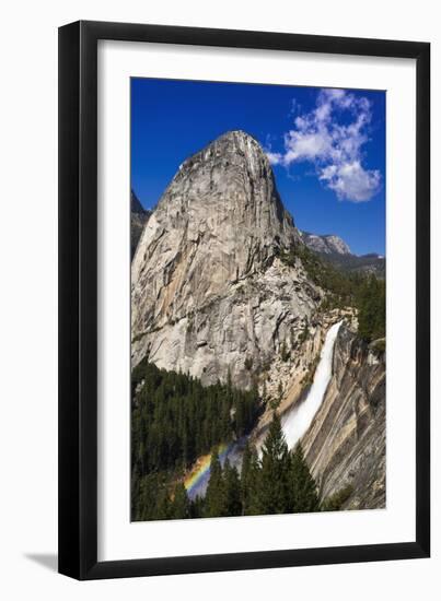 Nevada Fall, Half Dome and Liberty Cap, California, Usa-Russ Bishop-Framed Photographic Print