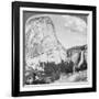 Nevada Falls and Liberty Cap from a Trail, Yosemite Valley, California, USA, 1902-Underwood & Underwood-Framed Giclee Print