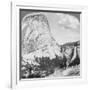 Nevada Falls and Liberty Cap from a Trail, Yosemite Valley, California, USA, 1902-Underwood & Underwood-Framed Giclee Print