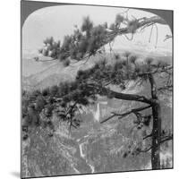 Nevada Falls, Vernal Falls and Liberty Cap, Yosemite Valley, California, USA, 1902-Underwood & Underwood-Mounted Giclee Print