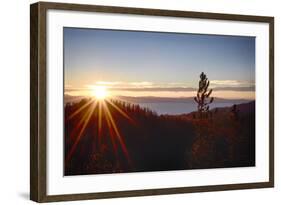 Nevada, Lake Tahoe at Sunset-Savanah Stewart-Framed Photographic Print