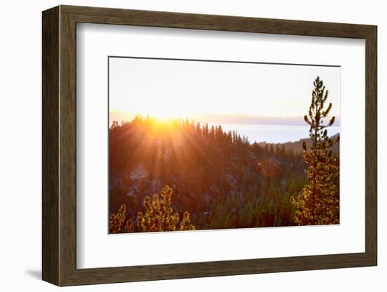 Nevada, Lake Tahoe at Sunset-Savanah Stewart-Framed Photographic Print