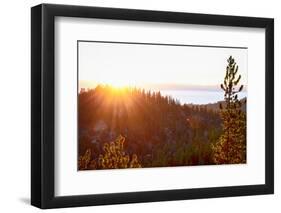 Nevada, Lake Tahoe at Sunset-Savanah Stewart-Framed Photographic Print