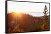 Nevada, Lake Tahoe at Sunset-Savanah Stewart-Framed Stretched Canvas