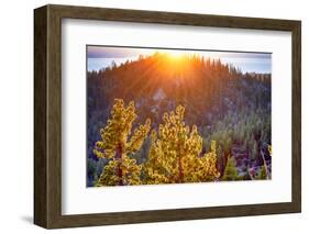 Nevada, Lake Tahoe at Sunset-Savanah Stewart-Framed Photographic Print