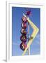 Nevada, Las Vegas, Fremont Street. Oscar’S Neon Martini Glass and Vegas Neon Signs-Michael DeFreitas-Framed Photographic Print