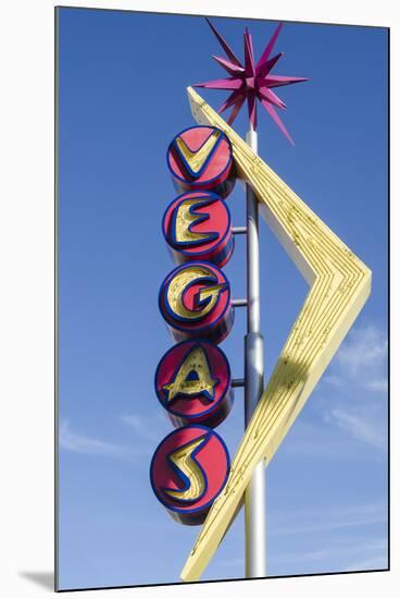 Nevada, Las Vegas, Fremont Street. Oscar’S Neon Martini Glass and Vegas Neon Signs-Michael DeFreitas-Mounted Photographic Print