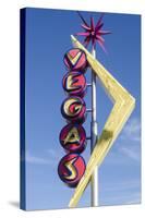 Nevada, Las Vegas, Fremont Street. Oscar’S Neon Martini Glass and Vegas Neon Signs-Michael DeFreitas-Stretched Canvas