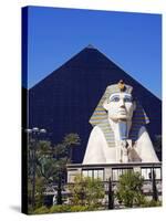 Nevada, Las Vegas, Luxor Casino Pyramid and Sphinx, USA-Christian Kober-Stretched Canvas