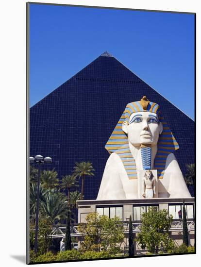 Nevada, Las Vegas, Luxor Casino Pyramid and Sphinx, USA-Christian Kober-Mounted Photographic Print