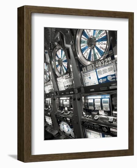 Nevada, Las Vegas, Mccarran International Airport, Slot Machines, USA-Walter Bibikow-Framed Photographic Print