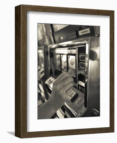 Nevada, Las Vegas, Mccarran International Airport, Slot Machines, USA-Walter Bibikow-Framed Photographic Print