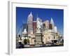 Nevada, Las Vegas, Statue of Liberty and New York New York City Skyline Reproduction, USA-Christian Kober-Framed Photographic Print