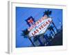 Nevada, Las Vegas, Welcome to Fabulous Las Vegas Sign, Defocussed, USA-Walter Bibikow-Framed Photographic Print