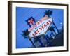 Nevada, Las Vegas, Welcome to Fabulous Las Vegas Sign, Defocussed, USA-Walter Bibikow-Framed Photographic Print