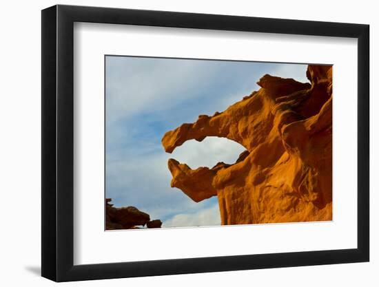 Nevada. Mesquite. Gold Butte National Monument, Little Finland Red Rock Sculptures, The Salmon Jaw-Bernard Friel-Framed Photographic Print