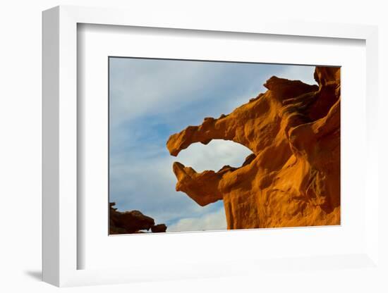 Nevada. Mesquite. Gold Butte National Monument, Little Finland Red Rock Sculptures, The Salmon Jaw-Bernard Friel-Framed Photographic Print