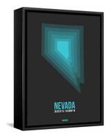 Nevada Radiant Map 5-NaxArt-Framed Stretched Canvas