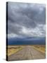 Nevada. Road into Approaching Storm-Jaynes Gallery-Stretched Canvas